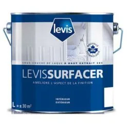 Levis Surfacer Sous Couche Glycéro - Bois Métaux & Plastiques Durs - Intérieur & Extérieur