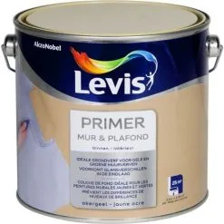 Primer Levis Mur & Plafond Jaune Ocre Mat 2,5L