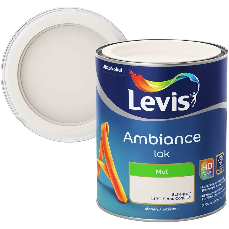 Laque Levis Ambiance Blanc Coquille Mat 750ml 1 Laque Levis Ambiance Blanc Coquille Mat 750ml