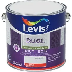 Laque Levis Duol Bois Extérieur Blanc Brillant 2,5L