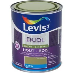 Laque Levis Duol Bois Extérieur Kaki Satin 750ml