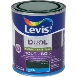 Laque Levis Duol Bois Extérieur Vert Mousse Satin 750ml