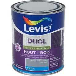 Laque Levis Duol Gris Argent Satin 750ml - Gris Argent