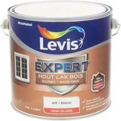Laque Levis Expert Bois Extérieur Blanc Satin 2,5L - Blanc
