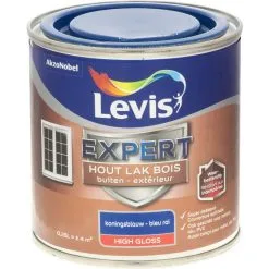 Laque Levis Expert Bois Extérieur Bleu Roi Satin 250ml - Bleu Roi