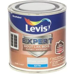 Laque Levis Expert Bois Extérieur Gris Dauphin Satin Super Couvrant 250ml - Gris Dauphin