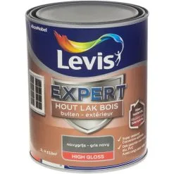 Laque Levis Expert Bois Extérieur Gris Navy Satin 1L
