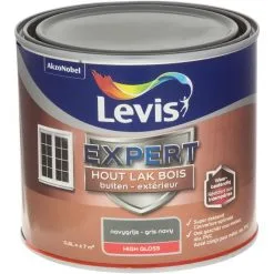 Laque Levis Expert Bois Extérieur Gris Navy Satin 500ml