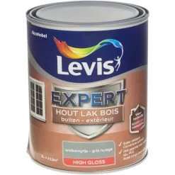 Laque Levis Expert Bois Extérieur Gris Nuage Satin 1L