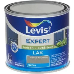 Laque Levis Expert Bois Extérieur Gris Souris Satin 500ml - Gris Souris