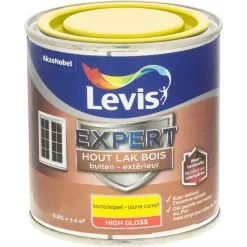 Laque Levis Expert Bois Extérieur Jaune Canari High Gloss 250ml - Jaune Canari