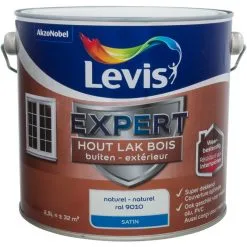 Laque Levis Expert Bois Extérieur Naturel Satin Super Couvrant 2,5L