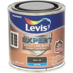 Laque Levis Expert Bois Extérieur Noir Satin 250ml - Noir