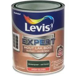 Laque Levis Expert Bois Extérieur Vert Foncé Satin 1L