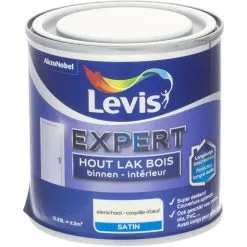 Laque Levis Expert Bois Intérieur Coquille D'œuf Satin 250ml - Coquille D'oeuf
