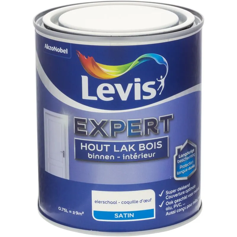 Laque Levis Expert Bois Intérieur Coquille D'œuf Satin 750ml - Coquille D'oeuf 1 Laque Levis Expert Bois Intérieur Coquille D'œuf Satin 750ml - Coquille D'oeuf