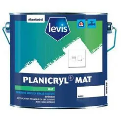 Levis Planicryl + Mat Peinture Murs & Plafonds - Intérieur - 5 Litres