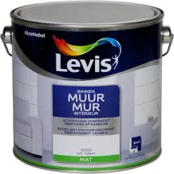 Peinture Murale Levis Mur Intérieur Blanc Mat 2,5L
