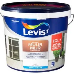 Peinture Façade Levis Mur Extérieur Blanc Satin 12L - Blanc