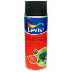 Peinture Levis 'Haute Température' Black Touch Mat 400ml