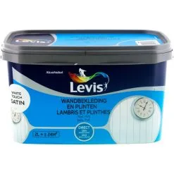 Peinture Levis Lambris Et Plinthes White Touch Satin 2L - White Touch