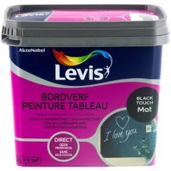 Peinture Levis 'Tableau' Black Touch Mat 500ml