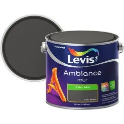 Peinture Murale Levis Ambiance Mur Magma Extra Mat 2,5L - Magma
