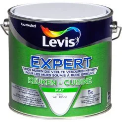 Peinture Murale Levis Expert Cuisine Blanc Mat 2,5L - Blanc