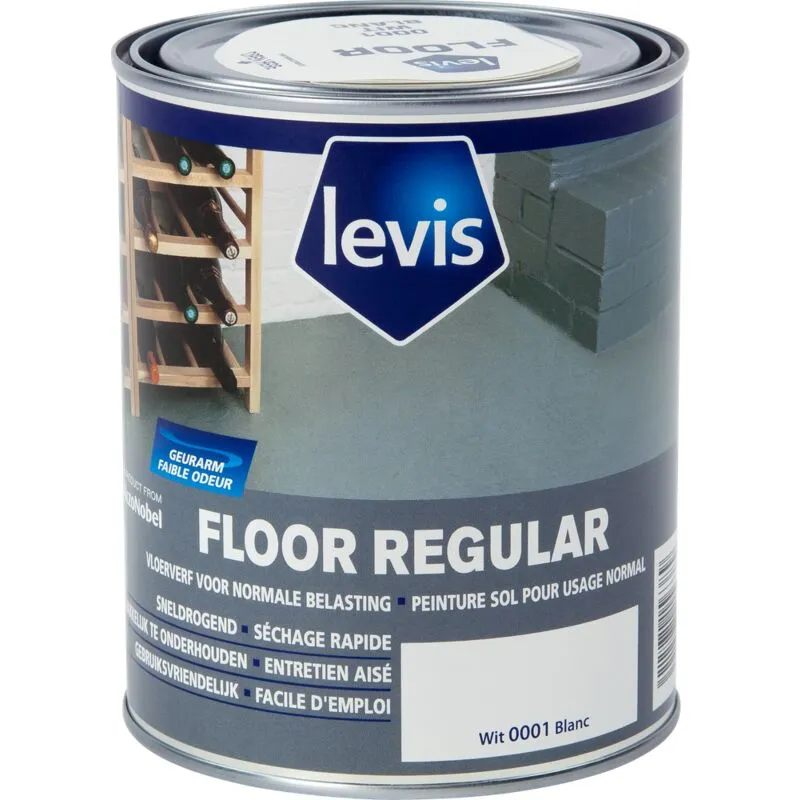 Peinture Pour Sol Levis Floor Regular Blanc 750ml - Blanc 1 Peinture Pour Sol Levis Floor Regular Blanc 750ml - Blanc