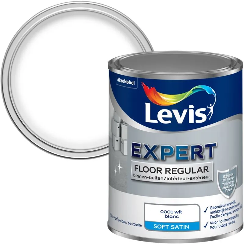 Peinture Pour Sol Levis Floor Regular Blanc 750ml - Blanc 2 Peinture Pour Sol Levis Floor Regular Blanc 750ml - Blanc – Image 2