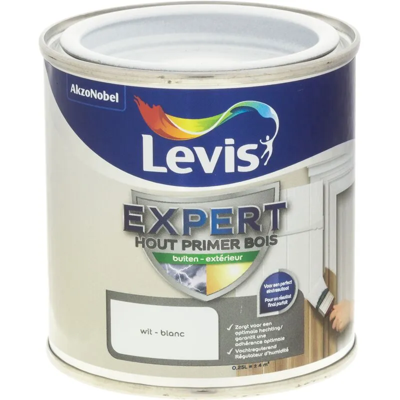 Primer Levis Expert Bois Extérieur Blanc 250ml 1 Primer Levis Expert Bois Extérieur Blanc 250ml