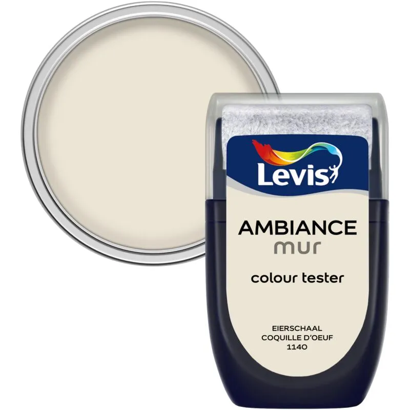 Testeur Peinture Levis Ambiance Mur Coquille D'oeuf Mat 30ml - Coquille D'oeuf 1 Testeur Peinture Levis Ambiance Mur Coquille D'oeuf Mat 30ml - Coquille D'oeuf